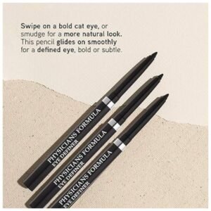 application instructions for Eye Definer Felt Tip Eyeliner, showing how to apply for precise, all-day wear.