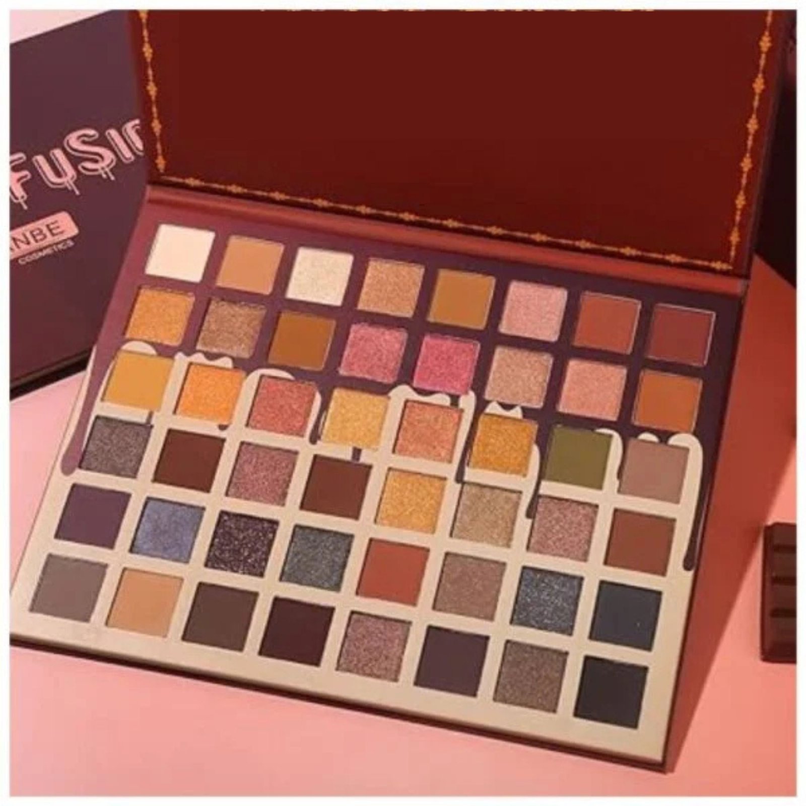 dfcn Exotic Flavors 48-Color Eye Shadow Makeup Palette with matte, shimmer, satin, and glitter shades