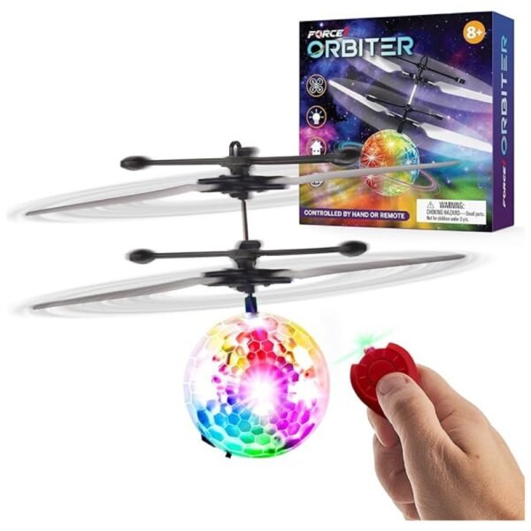 1 Pack Orbiter Flying Orb Ball Drone with LED lights in flight