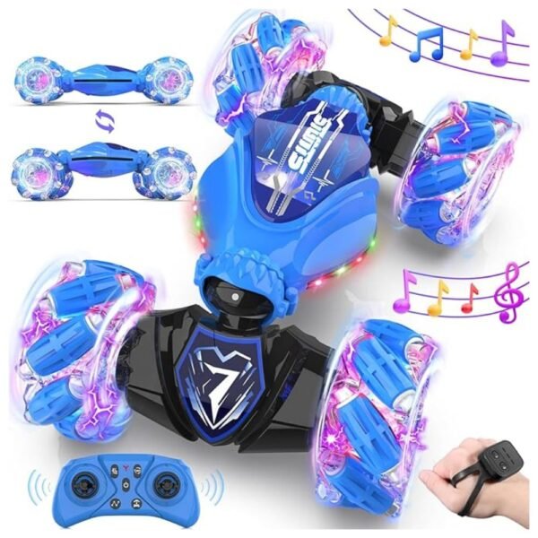 View of Gesture Sensing Remote Control Car Toy with LED lights