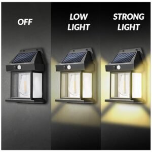 Off, Lowlight, Strong Light modes for versatile lighting control.