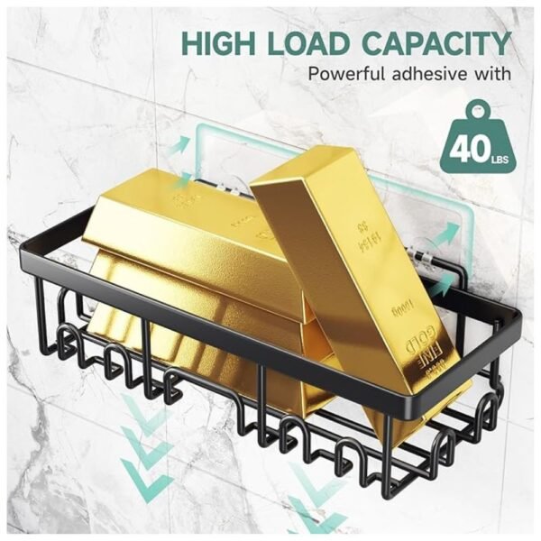 Shower caddy set with high load capacity for durable, everyday use