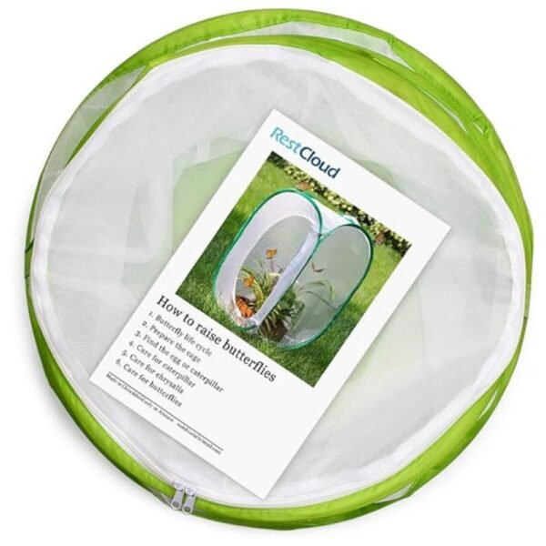 Foldable design of Insect and Butterfly Habitat Cage for easy storage