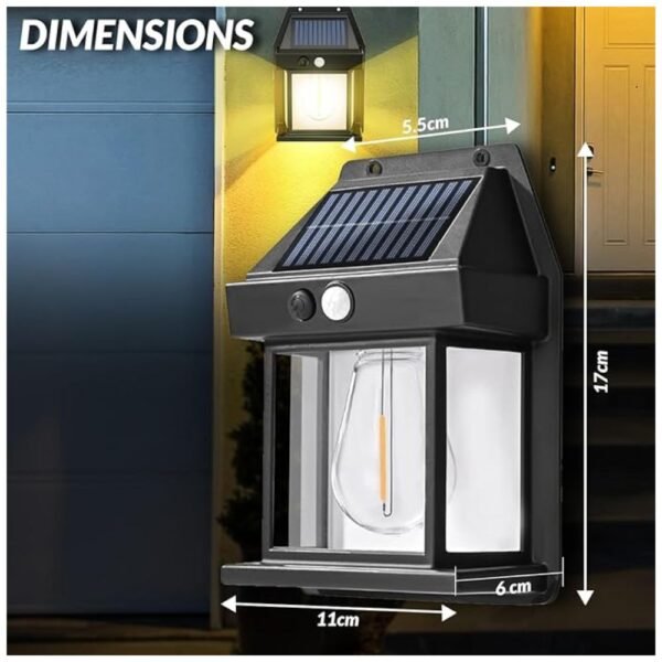 Dimensions: 5.5 x 4.5 x 7.5 inches per light, 2 Pack.