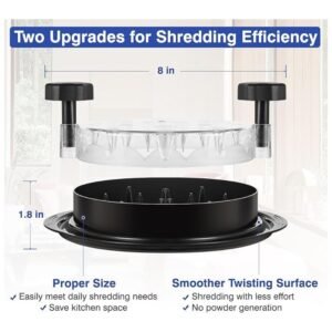 Efficient 8-inch Chicken Shredder Tool Twist for fast and even meat shredding.