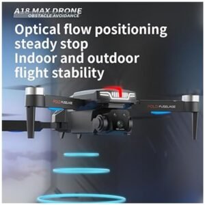Drone hovering steadily indoors with optical flow positioning, ensuring flight stability in tight spaces or outdoors.