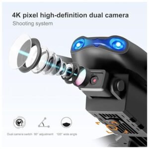 4K pixel high-definition dual camera for stunning aerial shots.