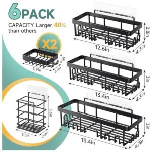 Dimensions: Large Caddy 10.6 x 4.7 x 2.8 inches, Medium Caddy 8.6 x 4.7 x 2.8 inches, Small Caddy 6.7 x 4.7 x 2.8 inches