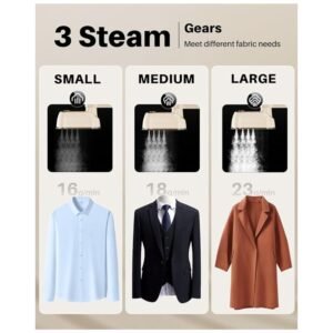 2-in-1 Travel Steamer Iron for Clothes in steam and dry ironing modes for versatile garment care