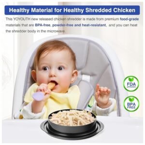 Food-grade, BPA-free Chicken Shredder Tool Twist designed for quick and efficient shredding