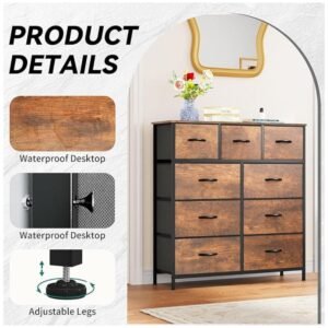 Detailed view of the durable metal frame and MDF wooden top supporting the fabric storage tower