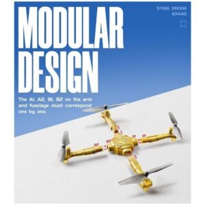 The detachable arms of the X440 drone shown separately, emphasizing its customizable and DIY-friendly design.