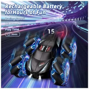 Rechargeable battery ensuring hours of non-stop fun with the RC car.