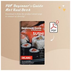 Includes downloadable PDF beginner's guide for easy sushi making