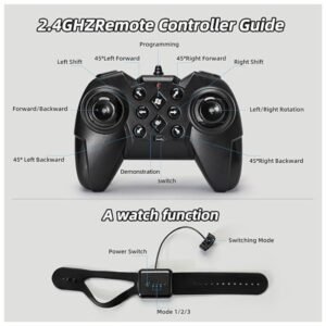 2.4GHz remote controller guide for seamless and interference-free control.