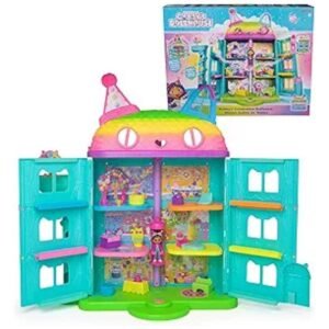 Full view of the 25-inch Gabby's Dollhouse, featuring interactive elements and cute furniture