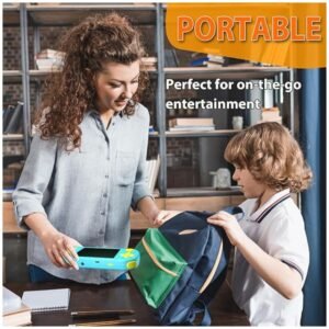 Portable handheld game console designed for gaming on the go, perfect for kids and adults