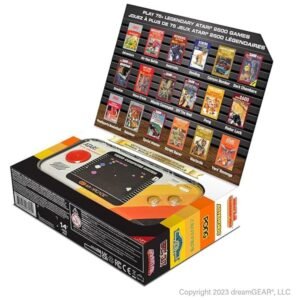 Display of 100 classic Atari games on My Arcade Pocket Player Pro