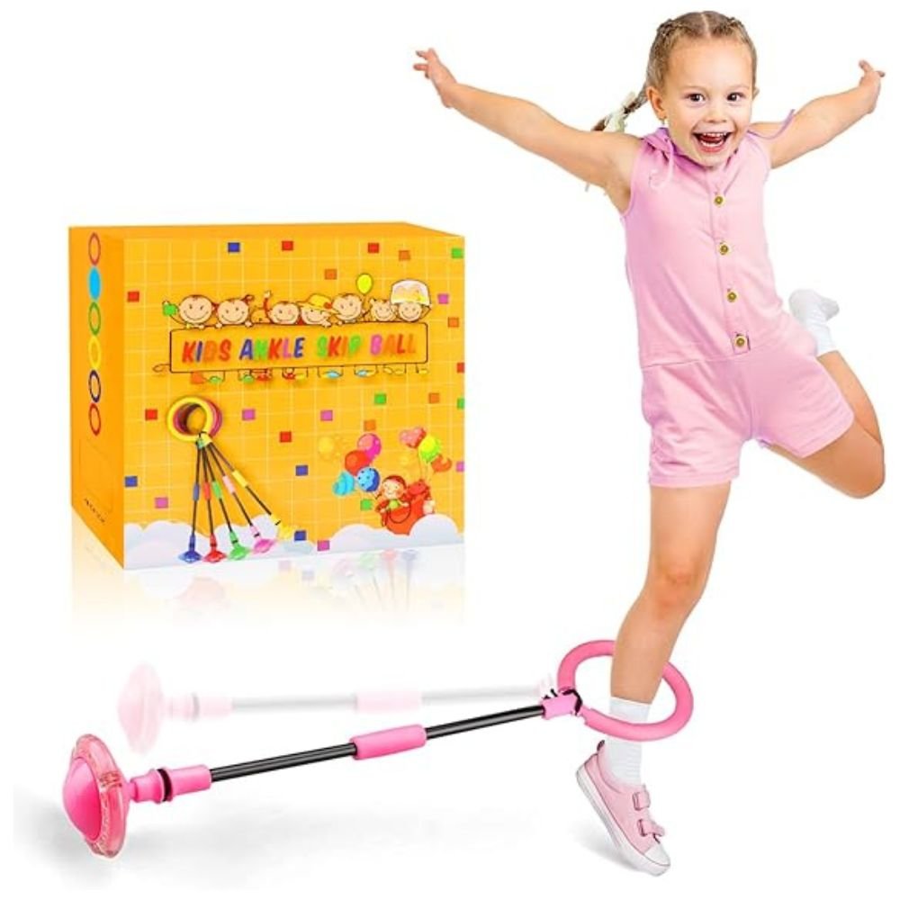 d1 View of ankle skip ball with flash wheel lighting up