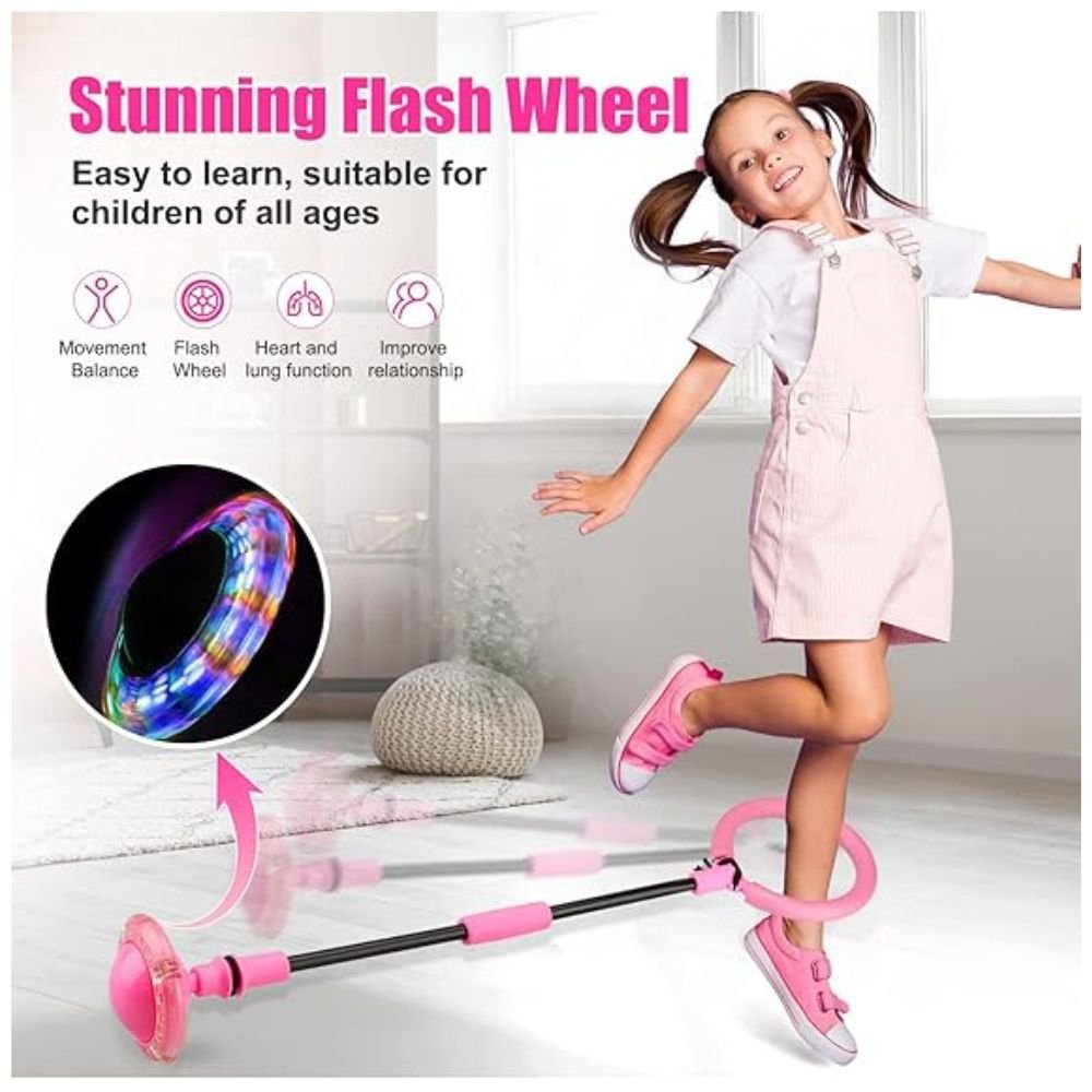 d3 Close-up of ankle skip ball with color flash wheel