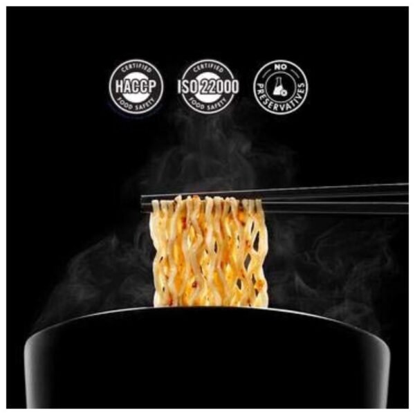 "BP Wok Noodles produced under HACCP guidelines, ISO22000 certified, with no preservatives