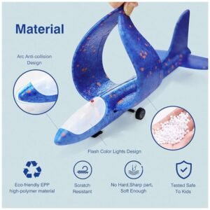 Close-up of durable ABS plastic and foam material.