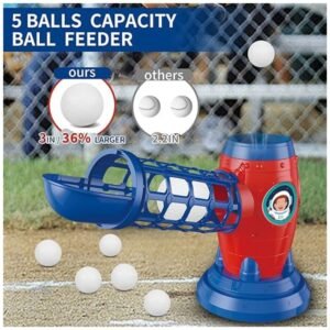 T Ball set showing five soft balls, perfect for practice