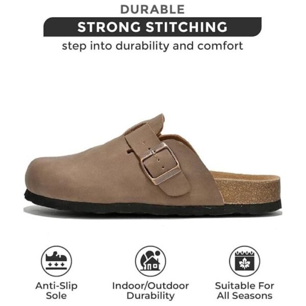 Detailed view of strong stitching on the suede upper for enhanced durability and style.
