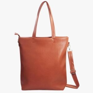 Women's Vegan Leather Tote Bag with Removable Shoulder Strap