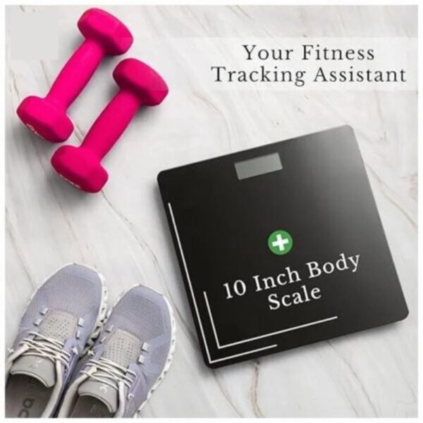 10-inch digital body weight scale ideal for gym use, providing accurate readings.