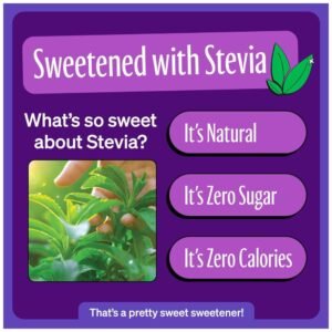 Zevia Zero Calorie Soda sweetened with stevia for a healthy choice