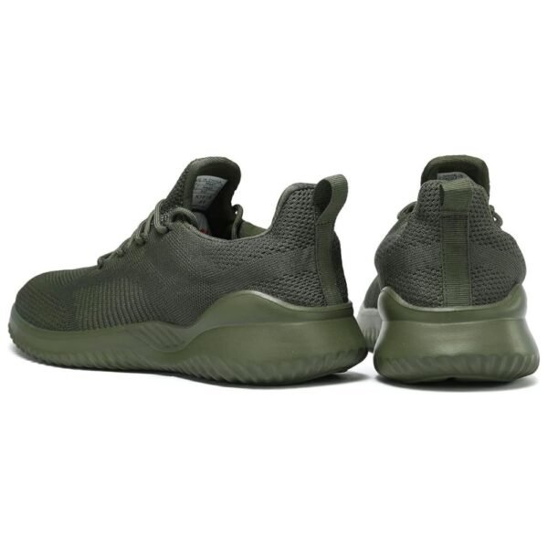 Rear view of men's casual walking shoes with padded collar for comfort