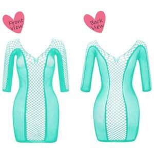 Close-Up of Lace and Fishnet Detailing