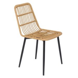 Comfortable and ergonomic rattan dining chairs for contemporary spaces