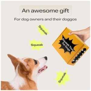 Gift packaging of the dog chew toy set, ideal for dog owners and pet parents.