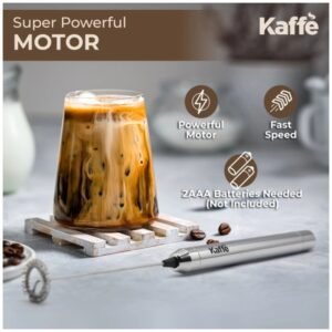 Powerful motor of the KF6020 milk frother, delivering quick and efficient frothing with two AAA batteries