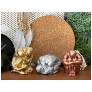 Male body air plant holder – sculptural concrete torso planter.