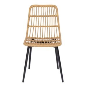 Comfortable and ergonomic rattan dining chairs for contemporary spaces