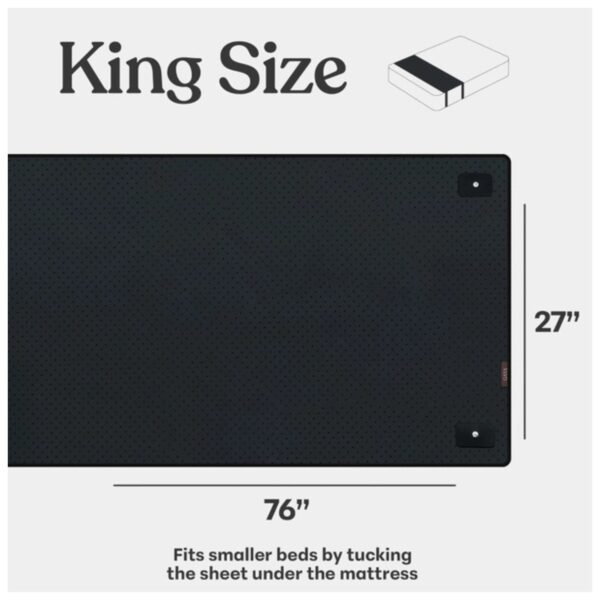 Premium leather grounding mat view with sleek design