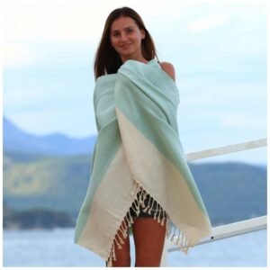 Fulvia Turkish Cotton Peshtemal Beach Towel in Elegant Colors