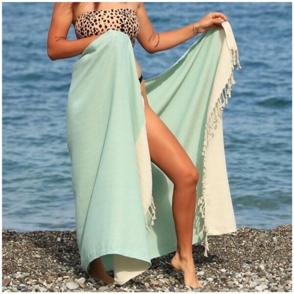 Fulvia Turkish Cotton Peshtemal Beach Towel in Elegant Colors