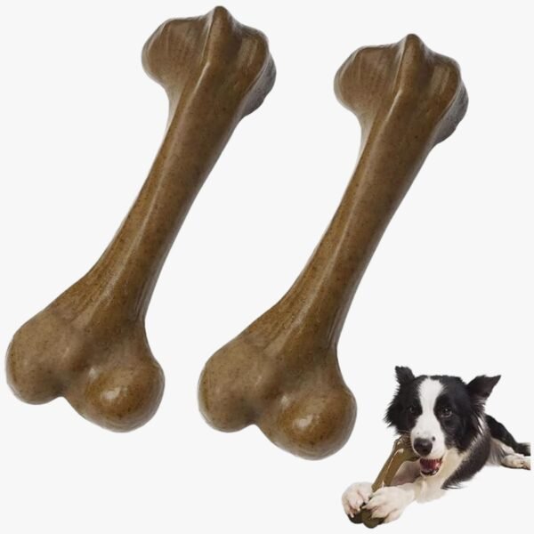 Durable indestructible nylon dog chew toys designed for aggressive chewers.