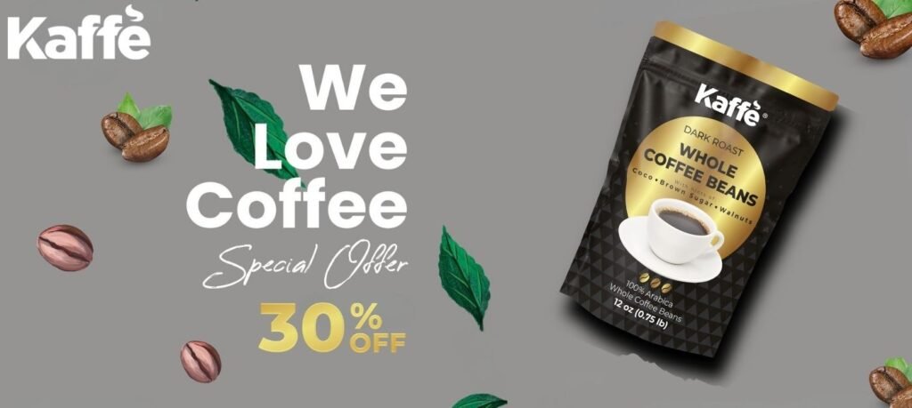 Kaffe Coffee Banner We love coffee limited offer
