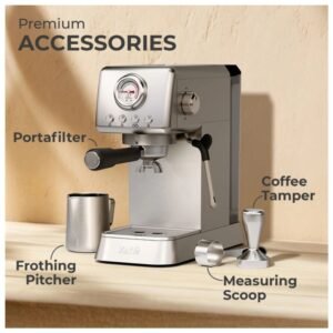 Espresso coffee machine ideal for home or office use