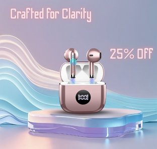 New Grid banner of Earbuds crafted for clarity